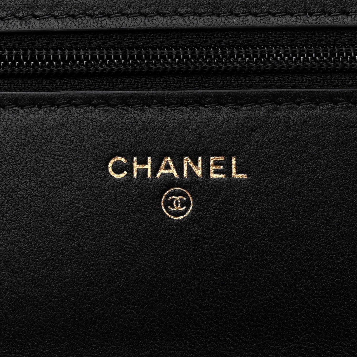 Chanel Lambskin Quilted Pearl Wallet On Chain WOC Black 6 of 12