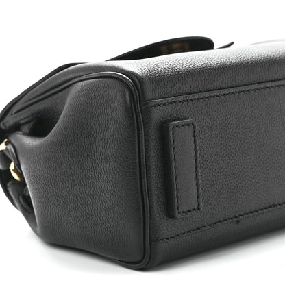 Versace Grained Calfskin Small La Medusa Top Handle Bag Black 10 of 11