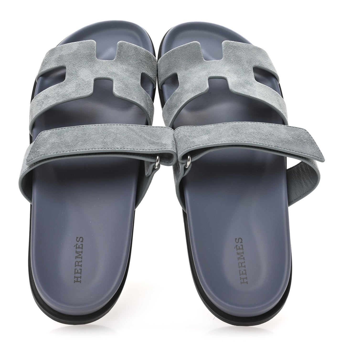 Suede Goatskin Womens Chypre Sandals 40 Vert D'Eau