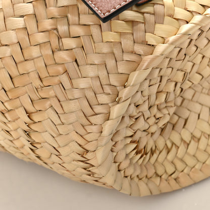 Loewe Raffia Small Basket Tote Bag Natural Tan 7 of 8