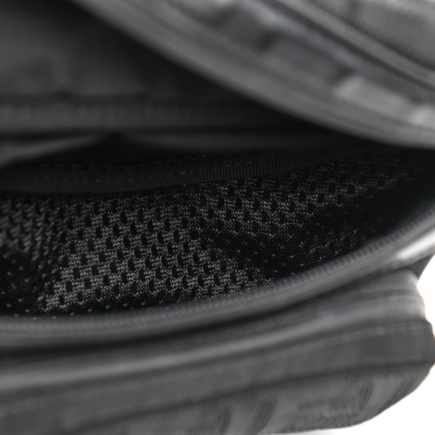 Fendi Neoprene Mesh Vitello Grace FF Pocket Belt Bag Black 5 of 9