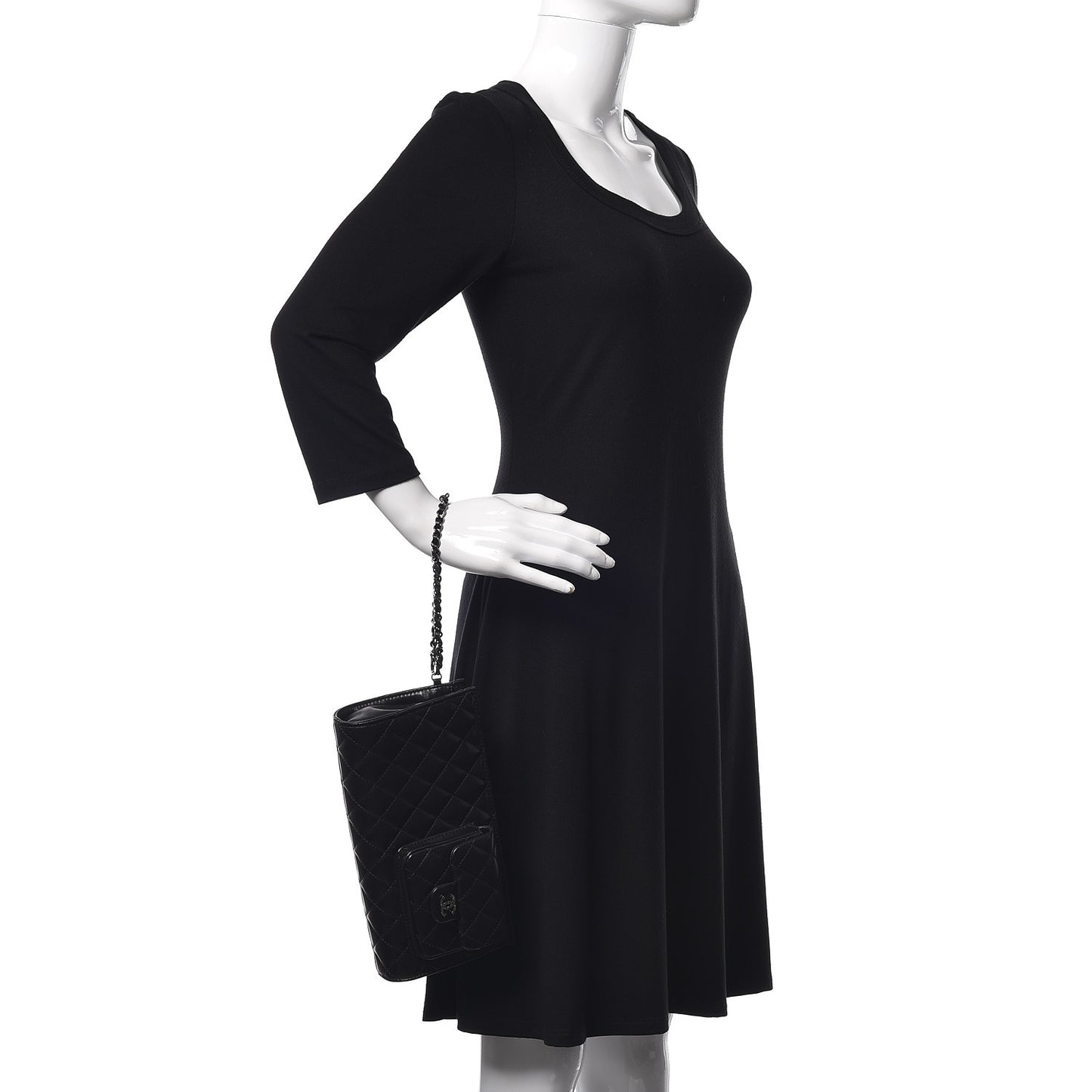 Lambskin Mineral Nights Pochette Wristlet Black