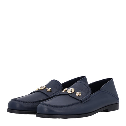 Louis Vuitton Grained Calfskin Ivy Loafers 40.5 Navy Blue 4 of 10