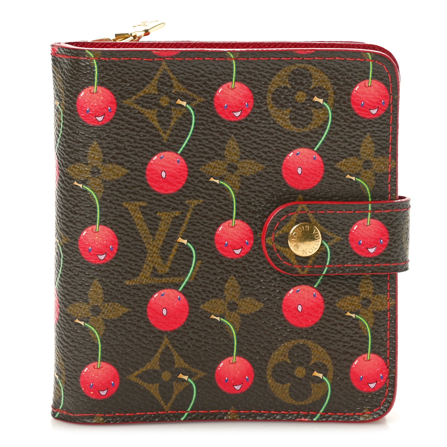 Louis Vuitton Monogram Cerises Compact Zippe Wallet 1 of 8