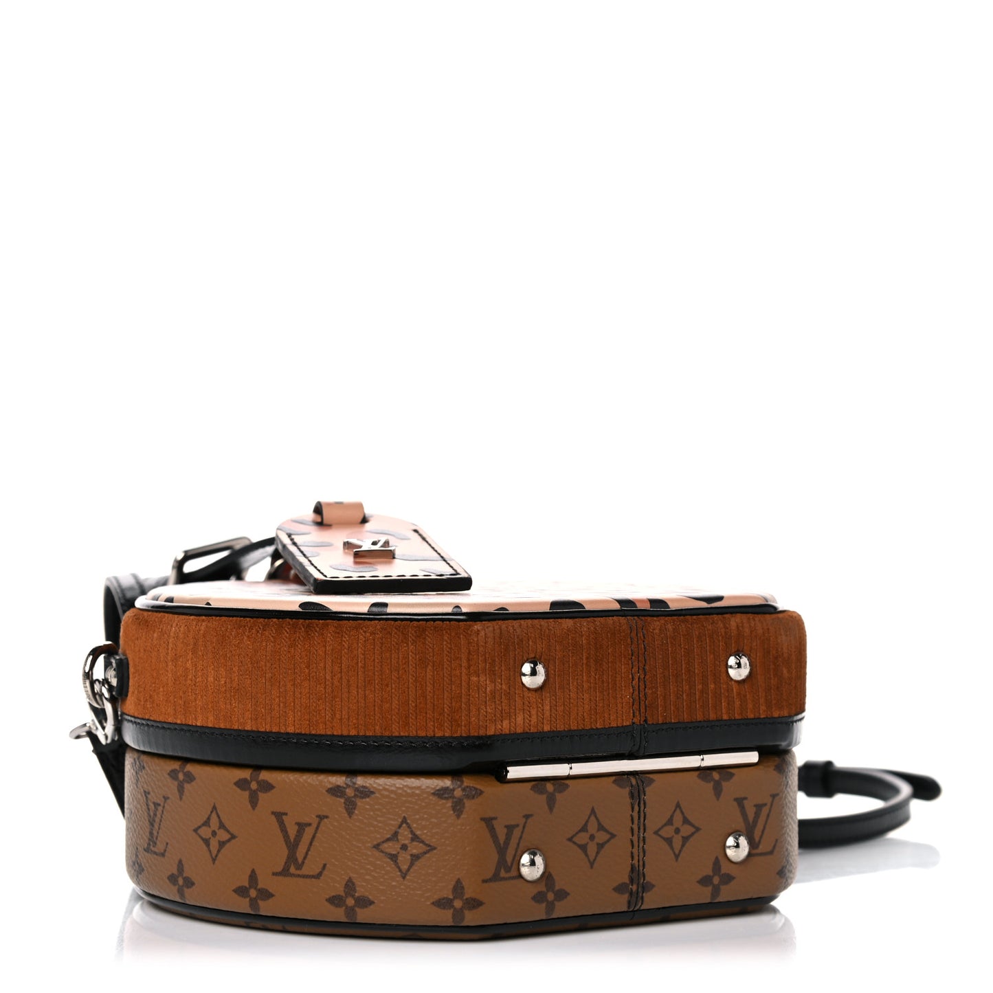 Reverse Monogram Leopard Petite Boite Chapeau