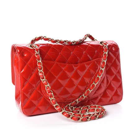 Chanel Patent Quilted Medium Mobile Art Double Flap Red 3 of 11