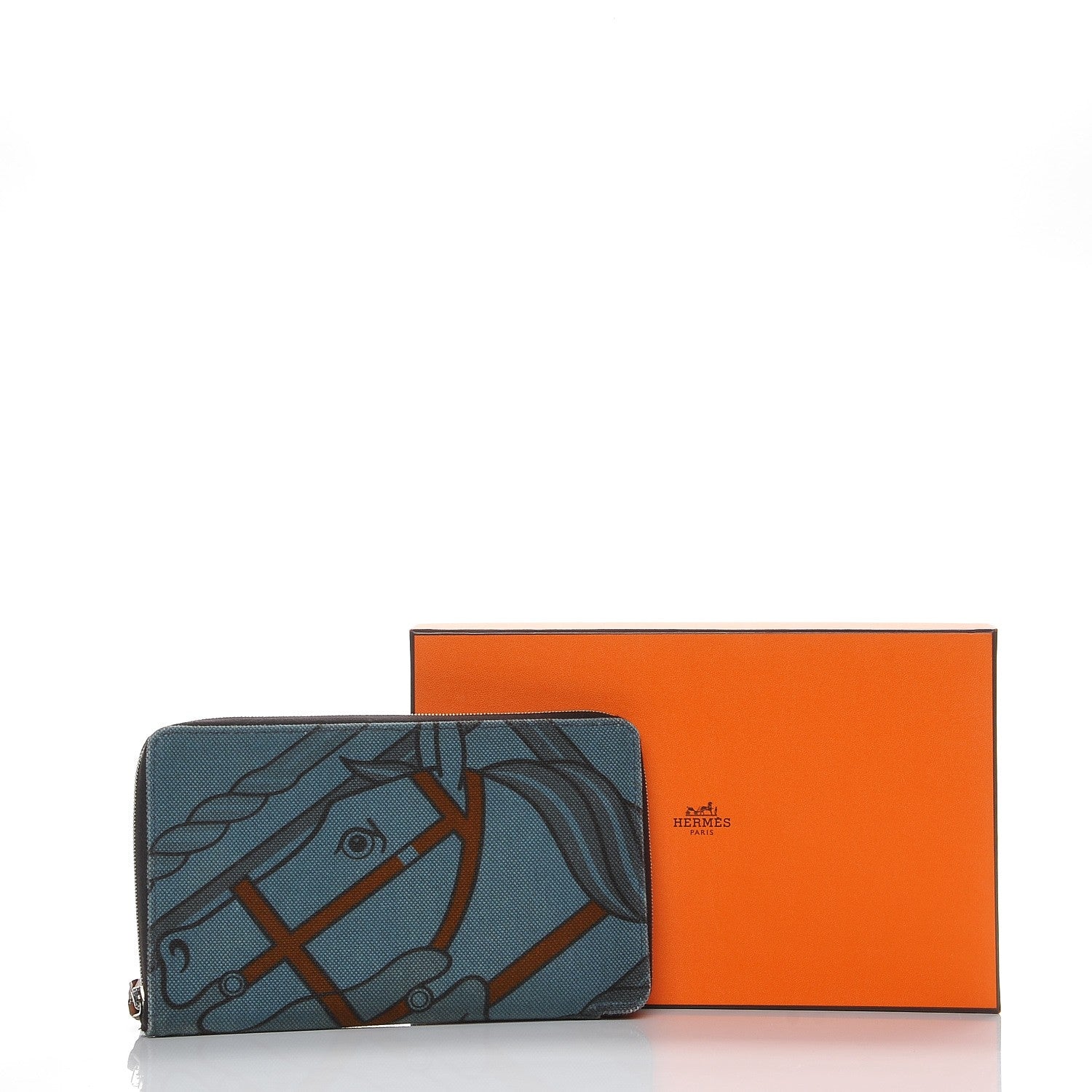 Hermes Toile Steeple GM Wallet 8 of 8