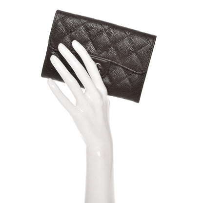 Chanel Caviar Quilted Small Flap Wallet Brown 2 of 8