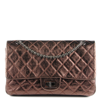 Chanel Metallic Aged Calfskin Quilted 2.55 Reissue 227 Flap Bronze 1 of 9