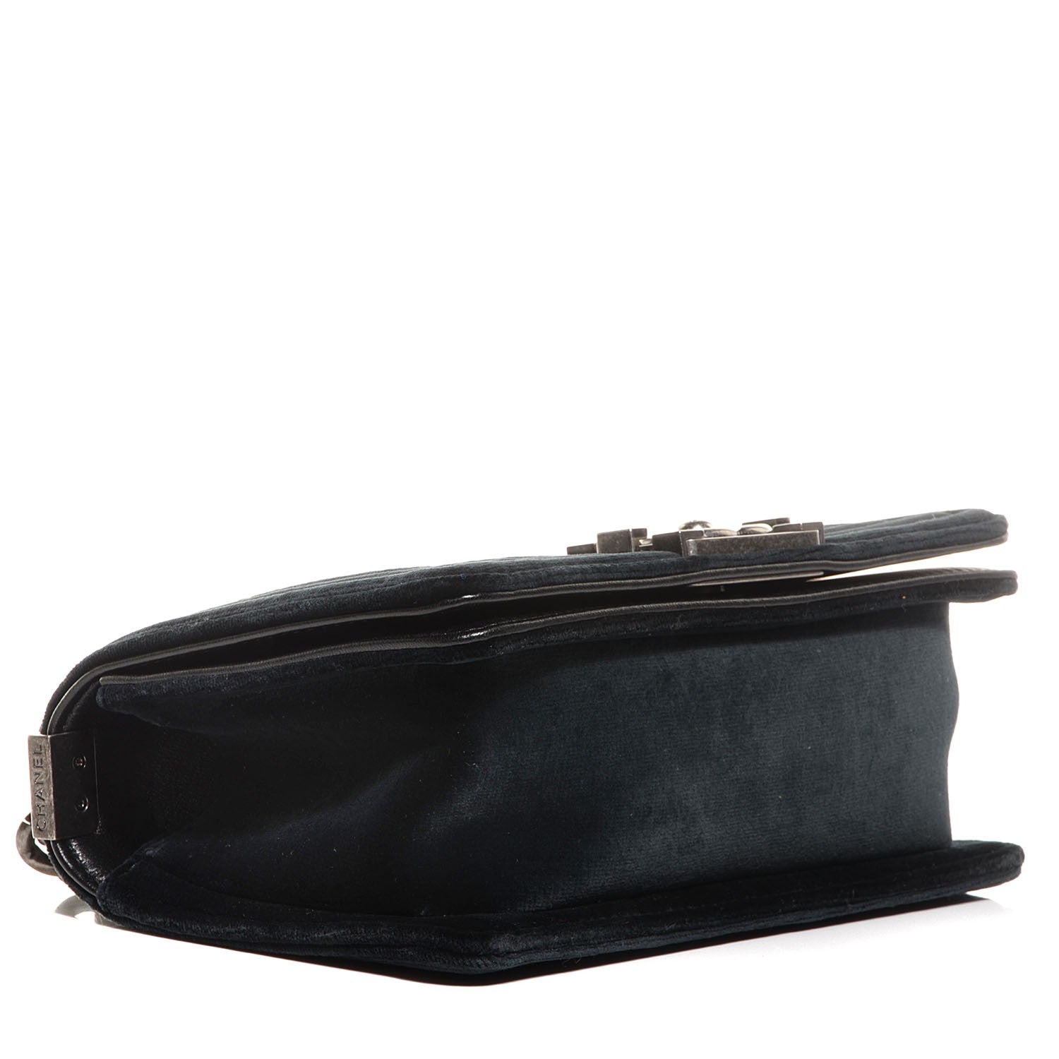 Chanel Velvet Quilted Small Boy Flap Black 4 of 8