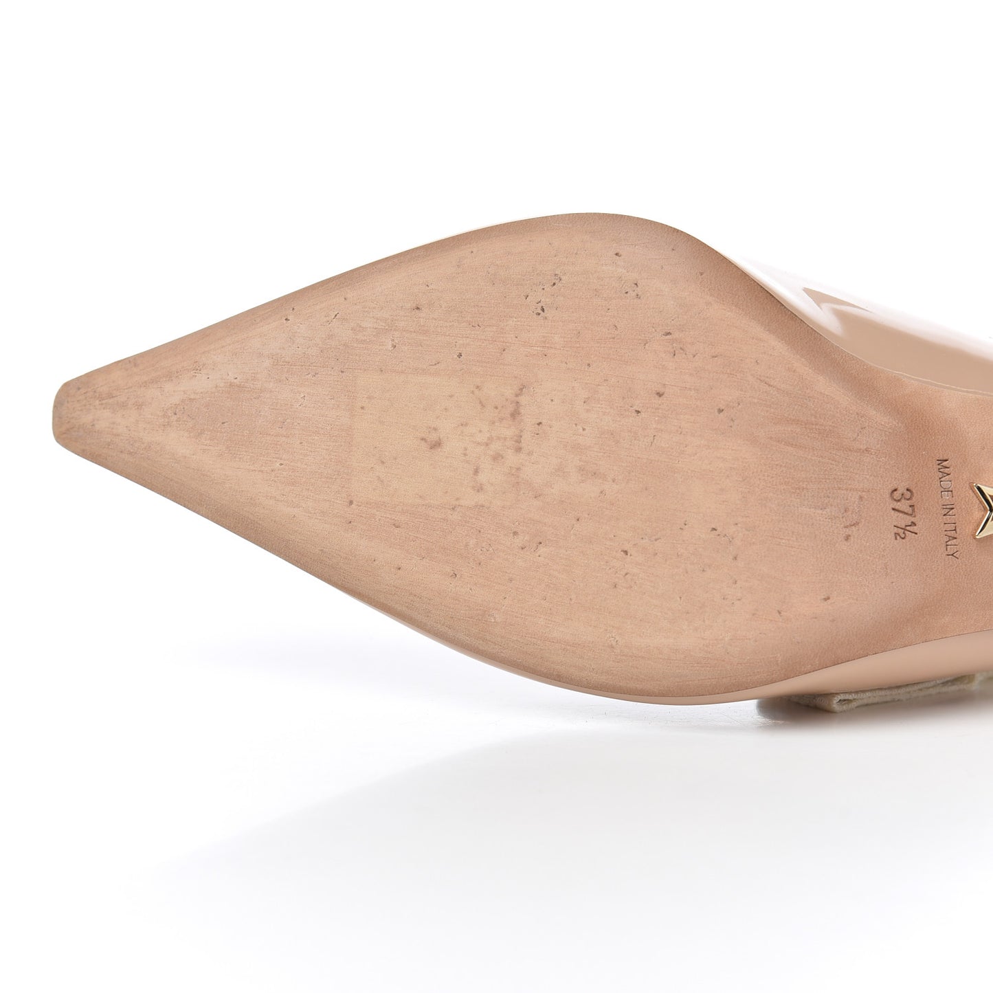 Patent Ribbon J'Adior Slingback 65mm Pumps 37.5 Nude