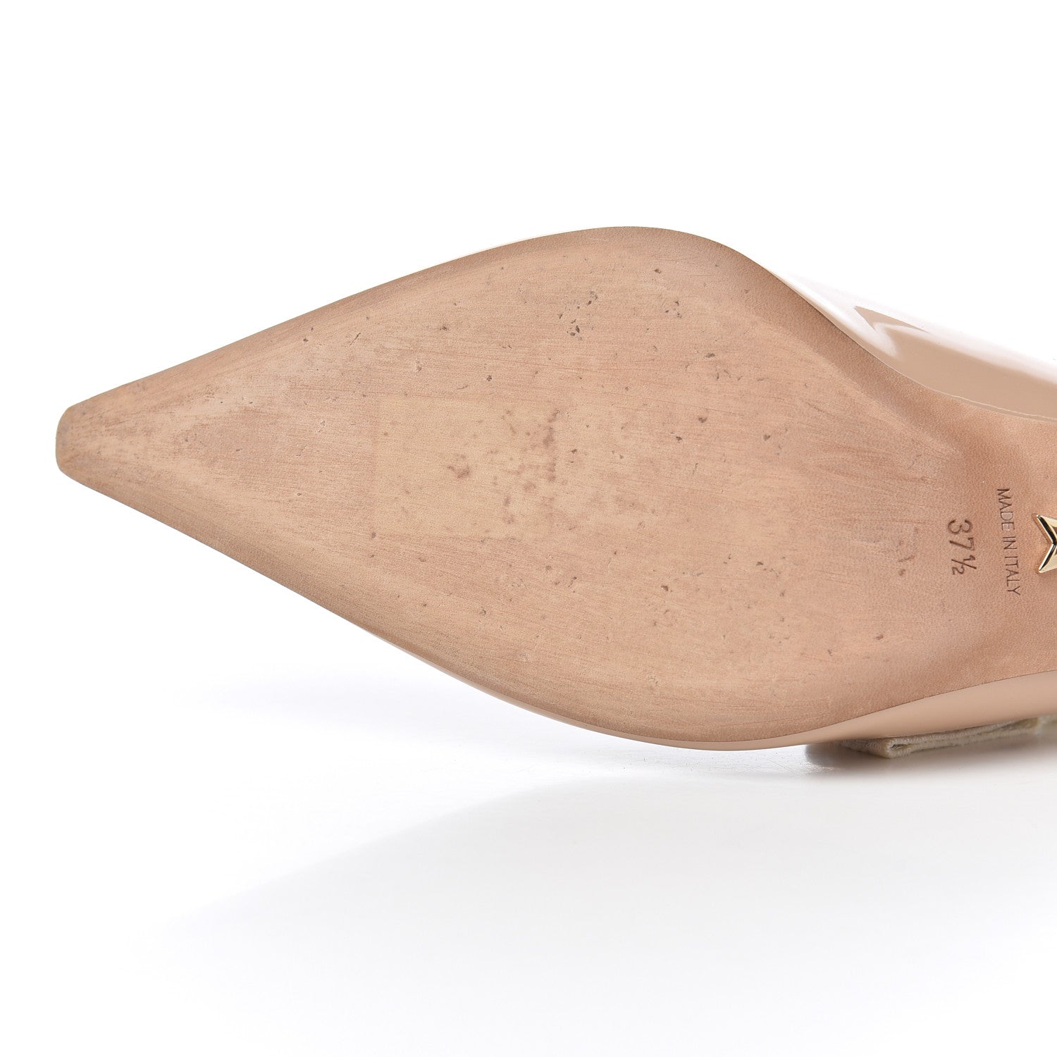 Christian Dior Patent Ribbon J'Adior Slingback 65mm Pumps 37.5 Nude 9 of 14