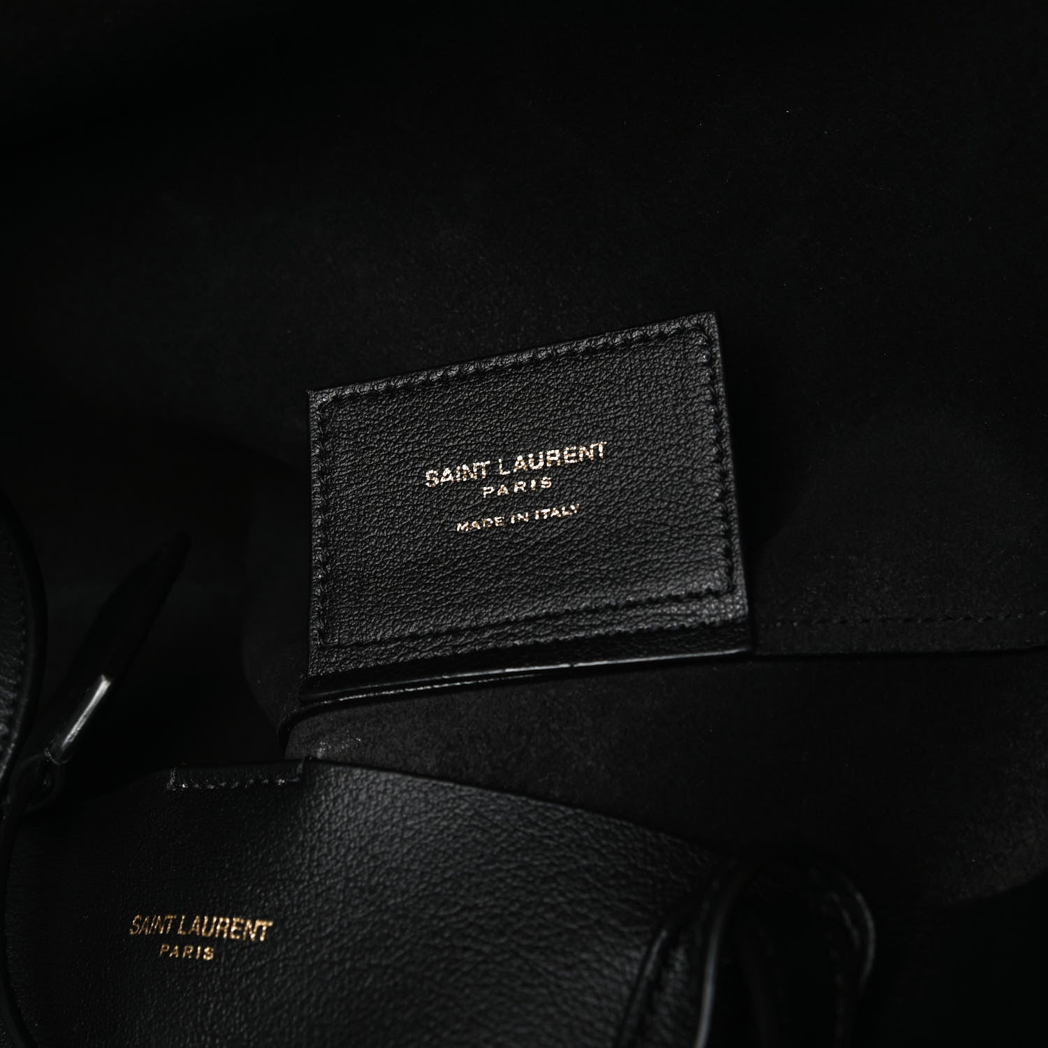Saint Laurent Calfskin Large Shopping Tote Black 6 of 10