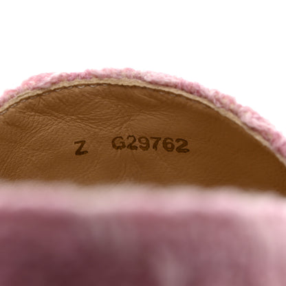 Chanel Tweed Patent CC Espadrilles 37 Pink Black 7 of 8