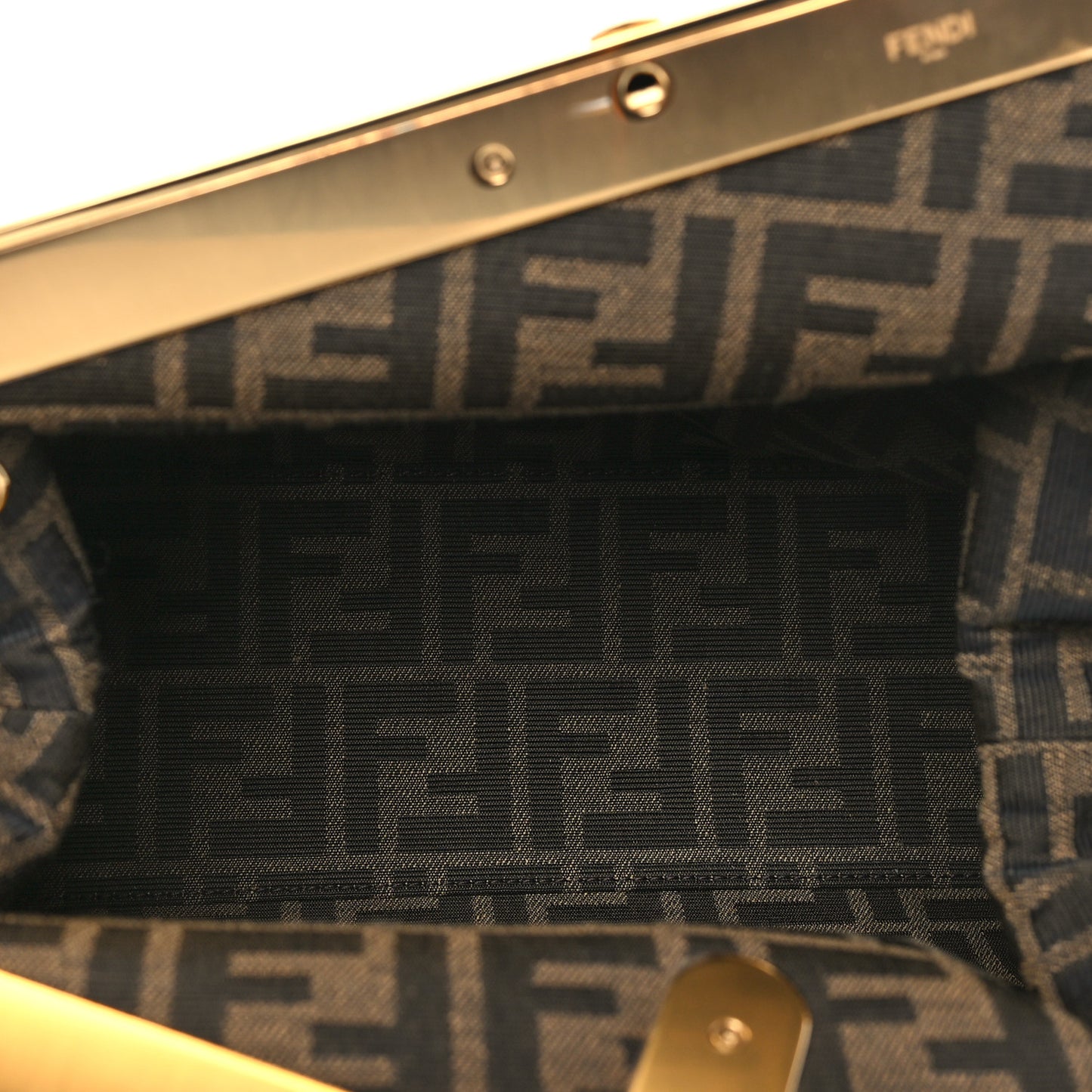 Shiny Nappa Medium Fendi First Black