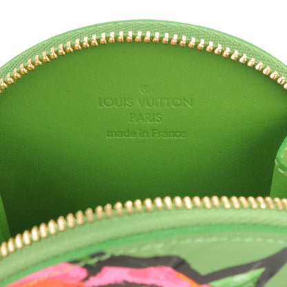 Louis Vuitton Vernis Roses Chapeau Coin Purse Vert Tonic 6 of 7
