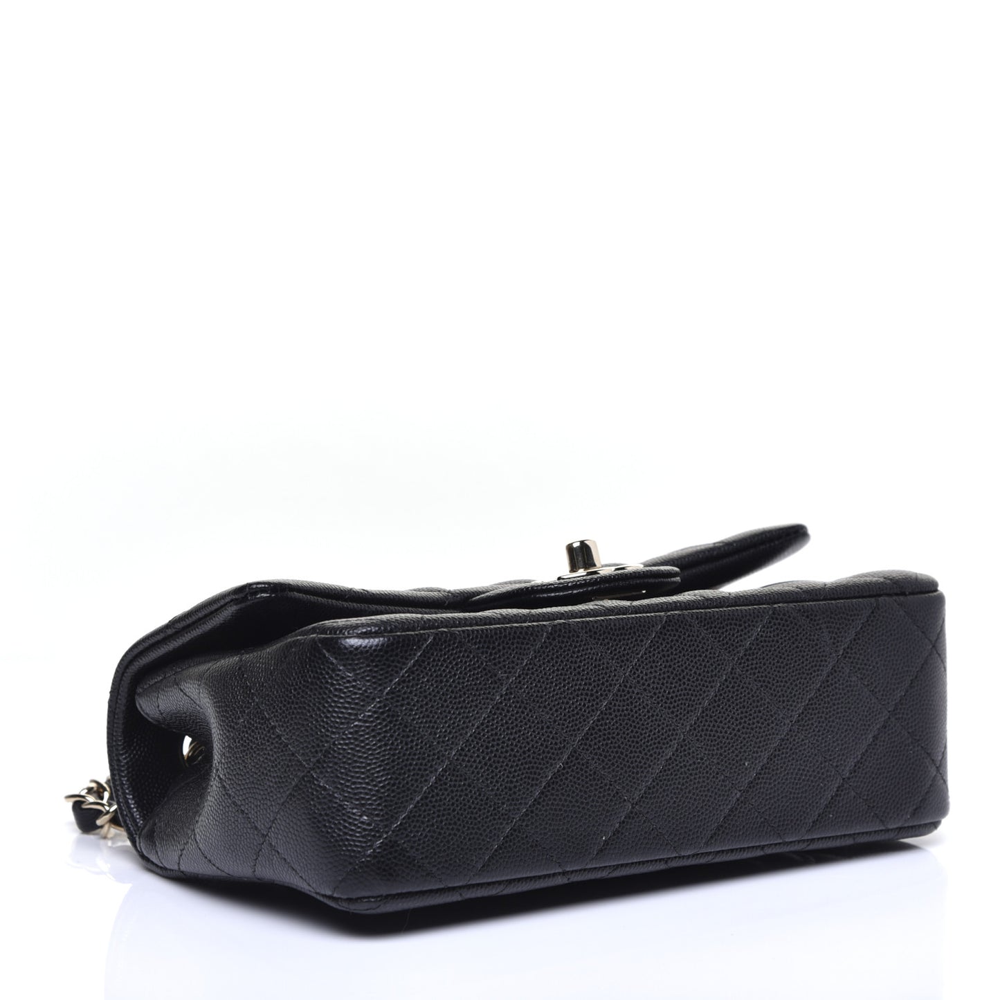 Caviar Quilted Mini Rectangular Flap Black