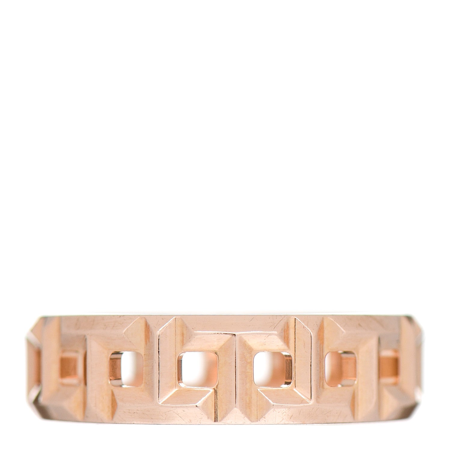 Tiffany 18K Rose Gold Wide T True Ring 54 7 1 of 4