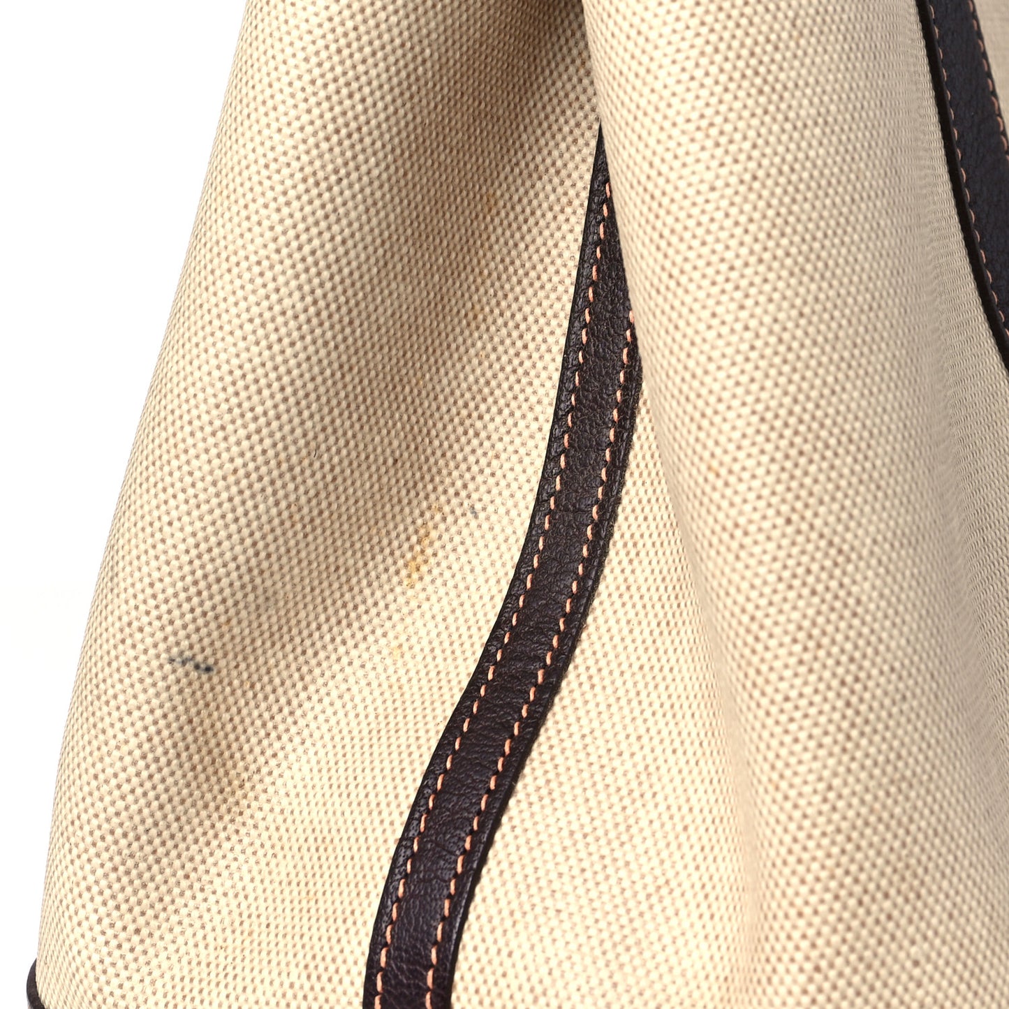 Buffle Skipper Toile Garden Party 36 MM Tote Marron Fonce