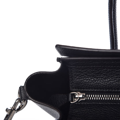 Celine Drummed Calfskin Nano Luggage Black 12 of 15