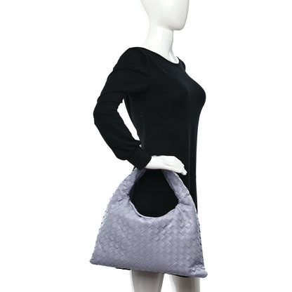Bottega Veneta Calfskin Intrecciato Small Hop Oyster Lilac 2 of 12
