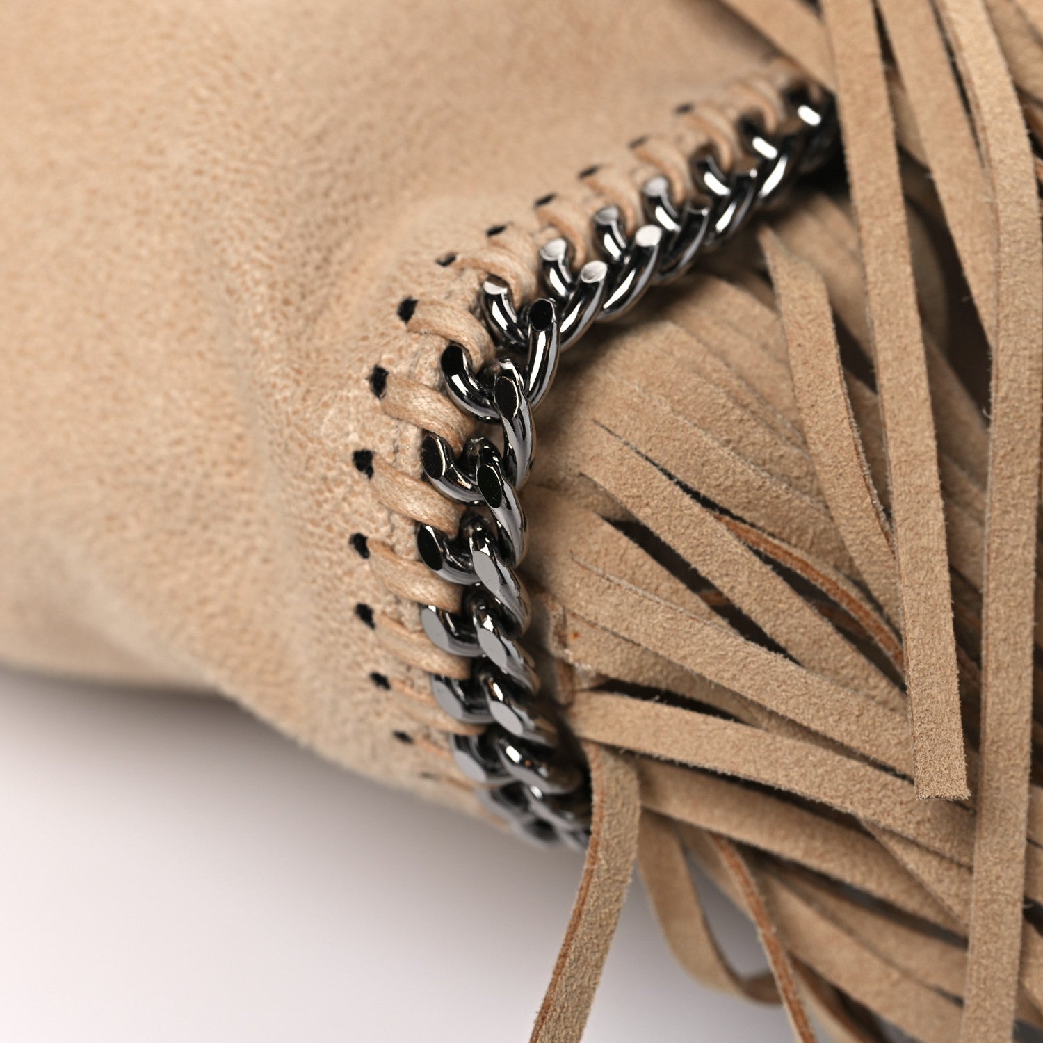 Stella McCartney Shaggy Deer Fringe Tiny Falabella Tote Powder 9 of 9
