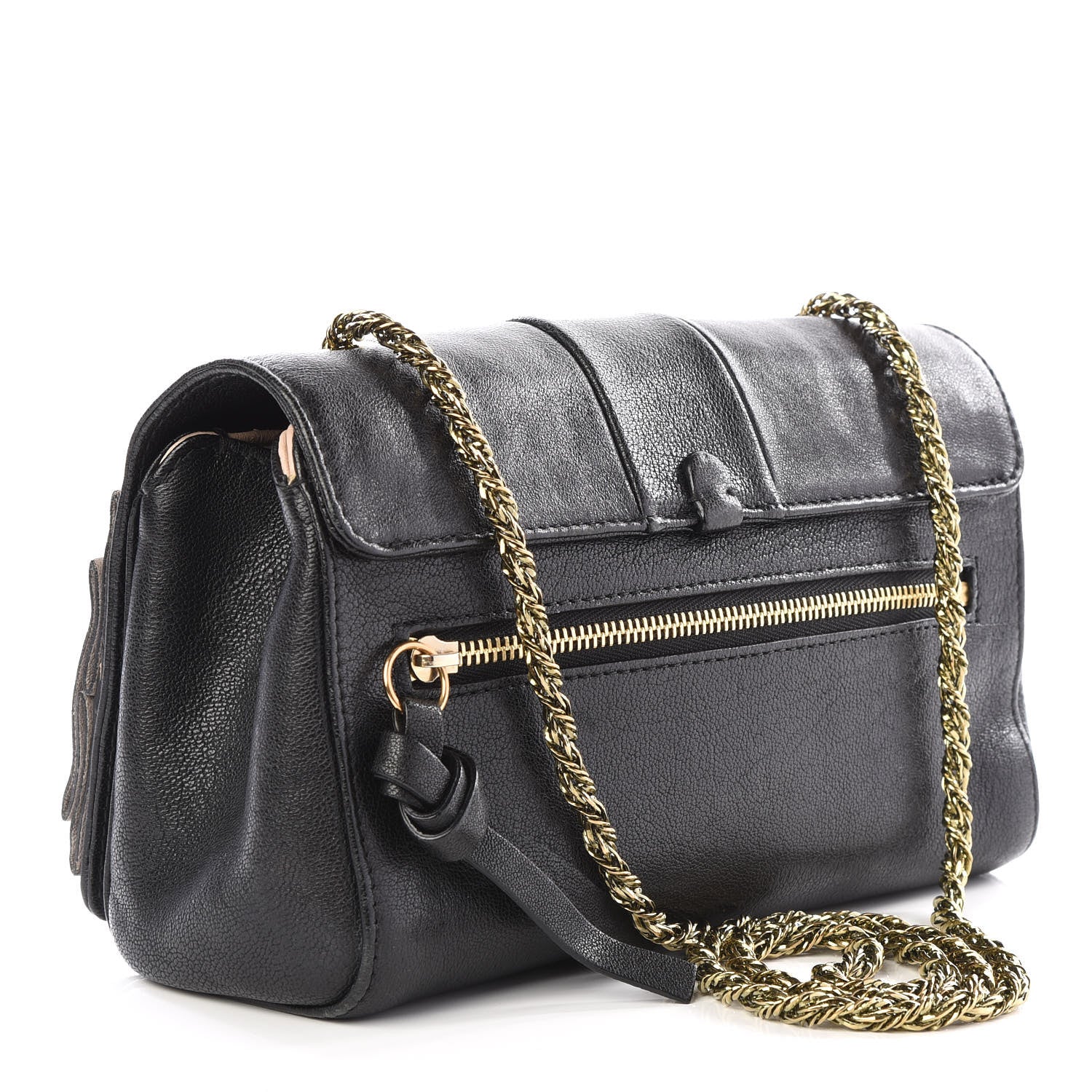 Chloe Calfskin Small June Bow Shoulder Bag Black 2 of 10