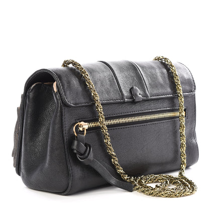 Chloe Calfskin Small June Bow Shoulder Bag Black 2 of 10