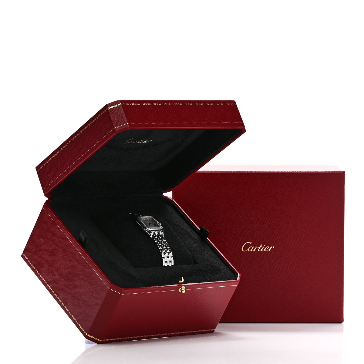 Cartier Stainless Steel Diamond 22mm Panthere Quartz Watch 5 of 5