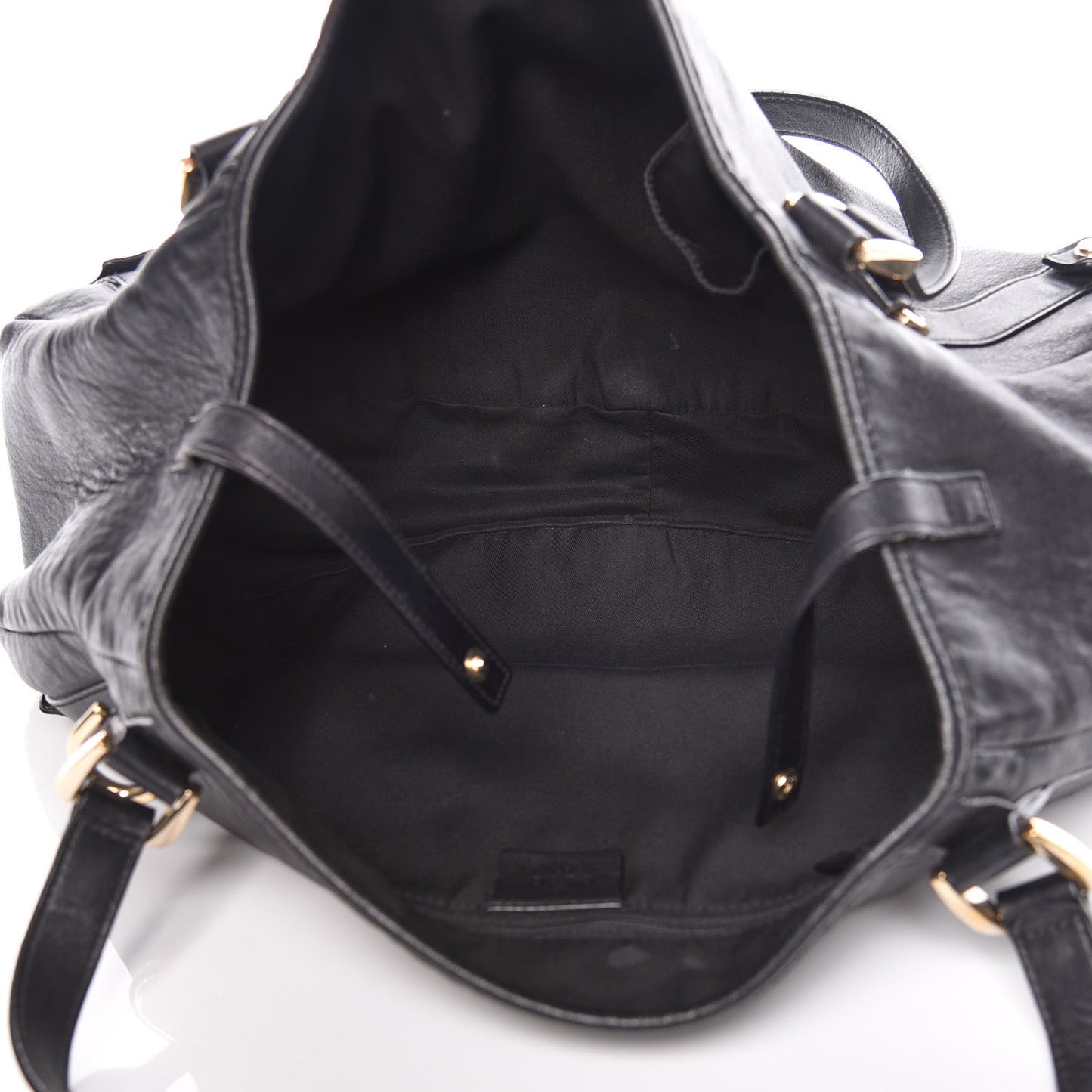 Calfskin Medium Abbey Shoulder Bag Black