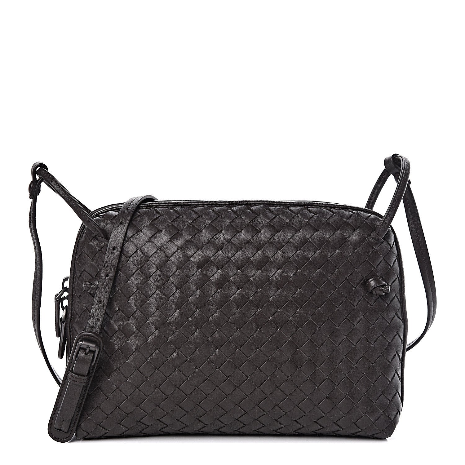 Bottega Veneta Nappa Intrecciato Pillow Crossbody Messenger Ebano 1 of 10