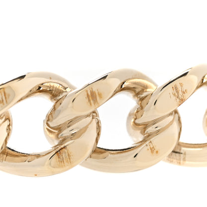 Chanel Metal CC Chain Link Choker Necklace L Gold 6 of 7