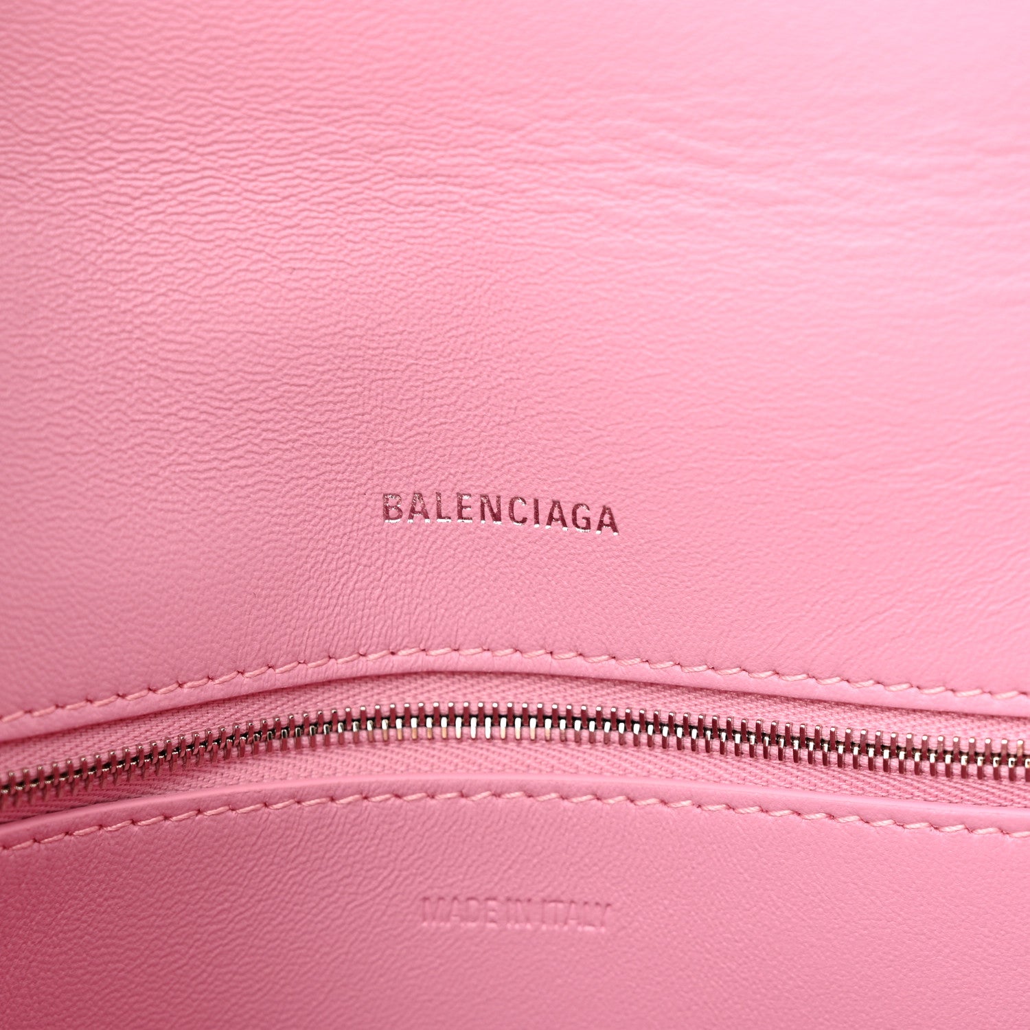 Balenciaga Calfskin S Downtown Shoulder Bag Candy Pink Black 6 of 12