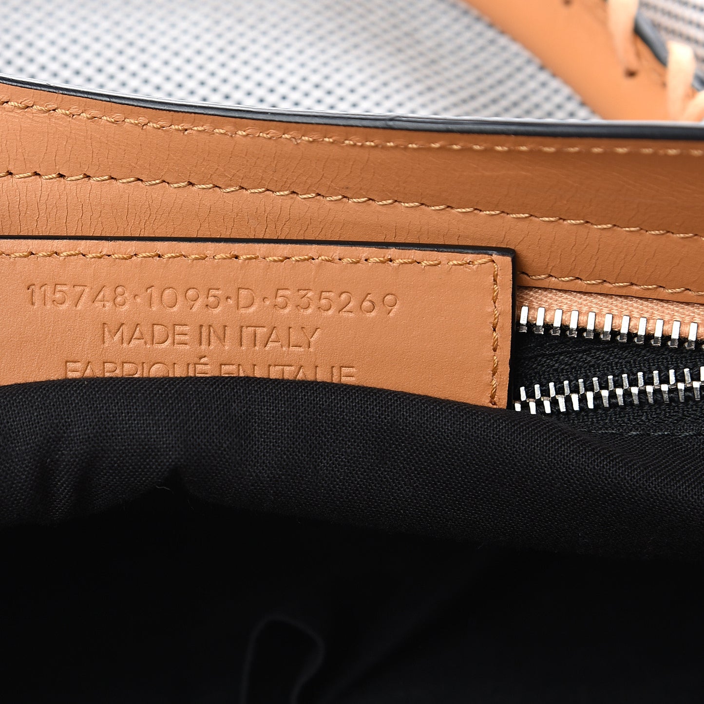 Calfskin Twill Perforated Classic Hardware City Tan