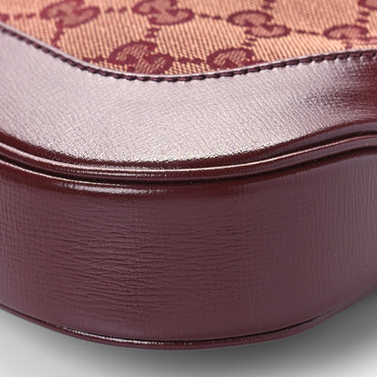 Gucci Monogram Azalea Calfskin Web Small Jackie 1961 Hobo Sahara Rubino Chardonnay 9 of 9