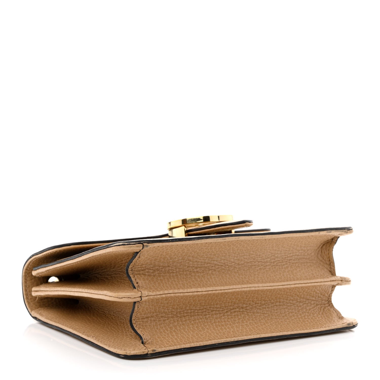 Gucci Dollar Calfskin Small Interlocking G Shoulder Bag Camelia 4 of 14