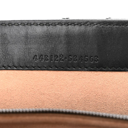 Gucci Calfskin Matelasse Mini GG Marmont Chain Wallet Black 7 of 11