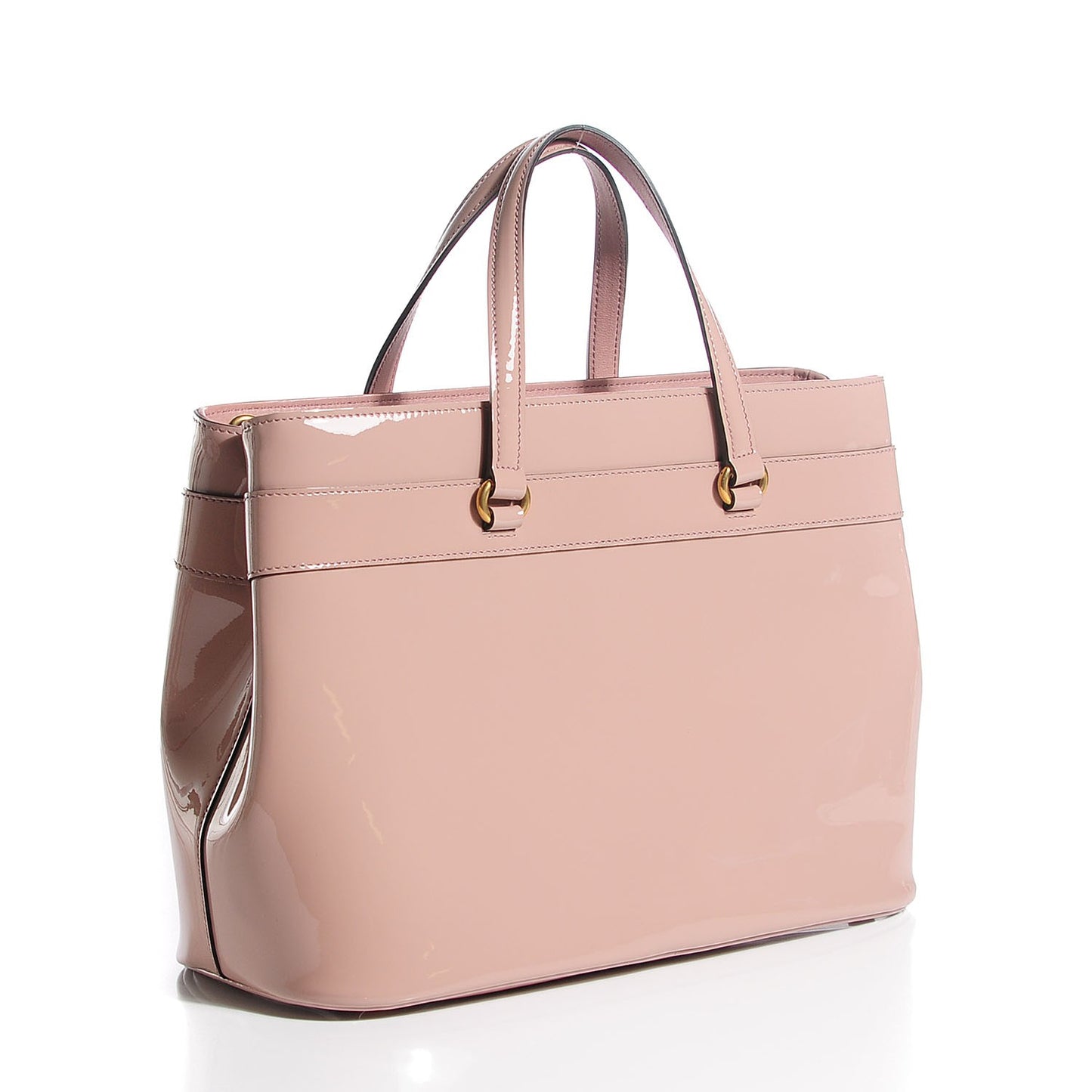 Patent Medium Bright Bit Top Handle Tote Dark Cipria