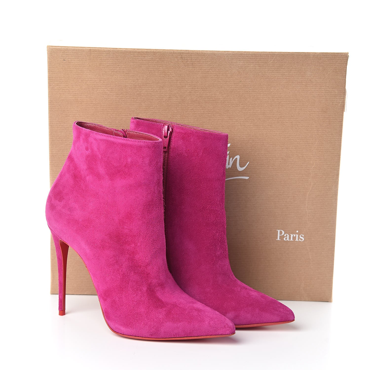 Christian Louboutin Veau Velours So Kate Booty 100 Ankle Boots 37.5 Kiki 8 of 8