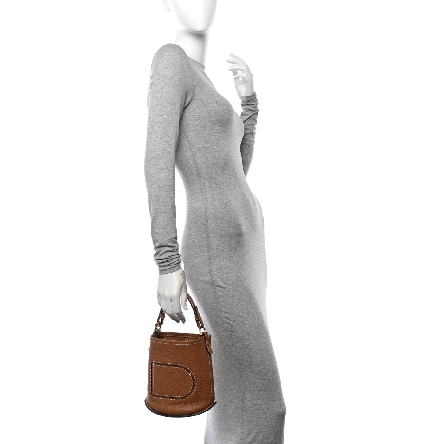 Taurillon Mini Pin Daily Surpique Bucket Vegetal Ivory