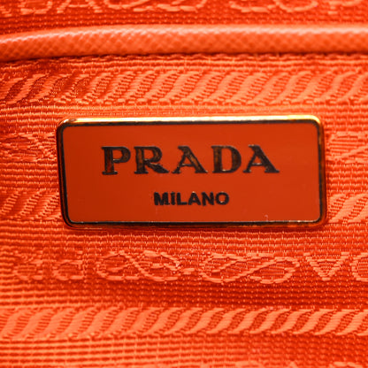 Prada Saffiano Lux Medium Promenade Tote Papaya 7 of 11