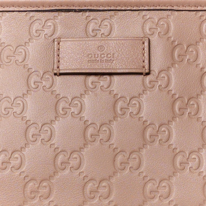Gucci Guccissima Medium Zippered Shopping Tote Rose Beige 10 of 14