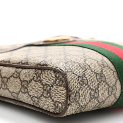 Gucci GG Supreme Monogram Web Small Ophidia Messenger Bag Brown 10 of 12