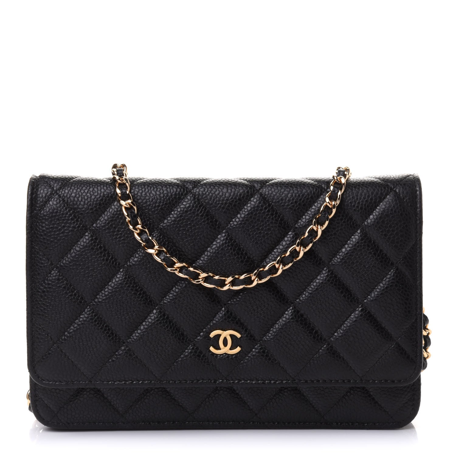Chanel Caviar Quilted Wallet On Chain WOC Black 1 of 10