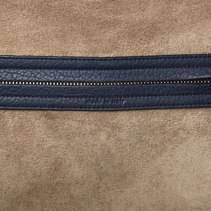 Celine Bullhide Calfskin Medium Phantom Luggage Navy Blue 9 of 15