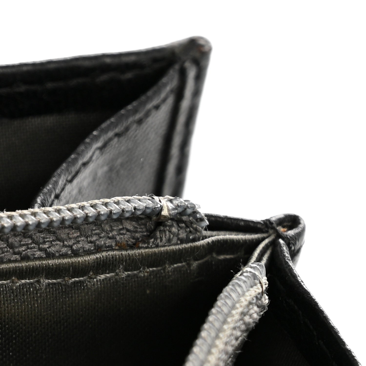 Chanel Lambskin Camellia Embossed Zip Around Organizer Wallet Black 8 of 13