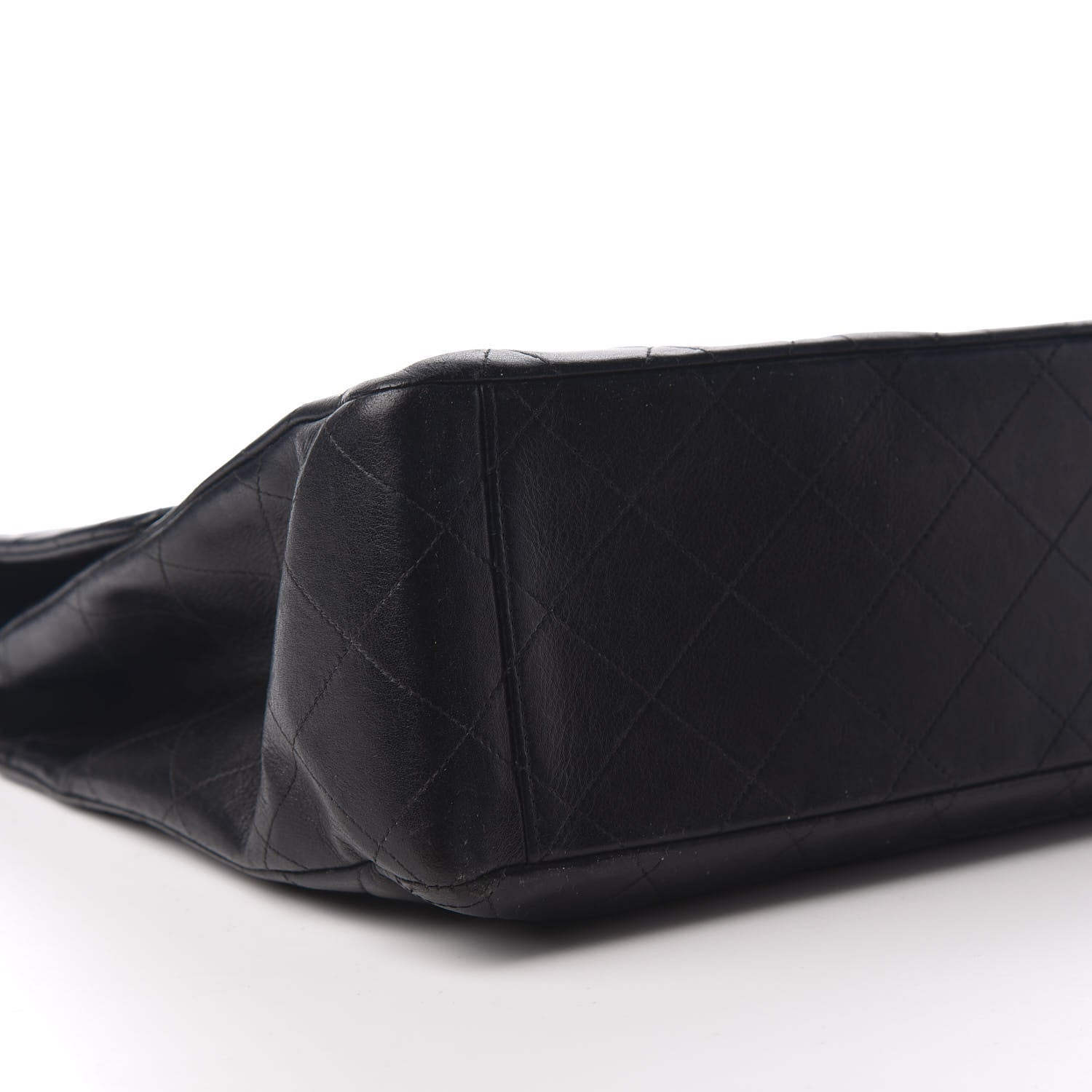 Chanel Lambskin Quilted Jumbo Single Flap Black 5 of 9