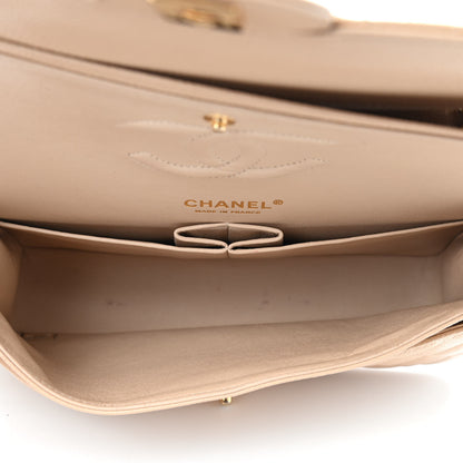 Chanel Caviar Quilted Medium Double Flap Beige Clair 5 of 11