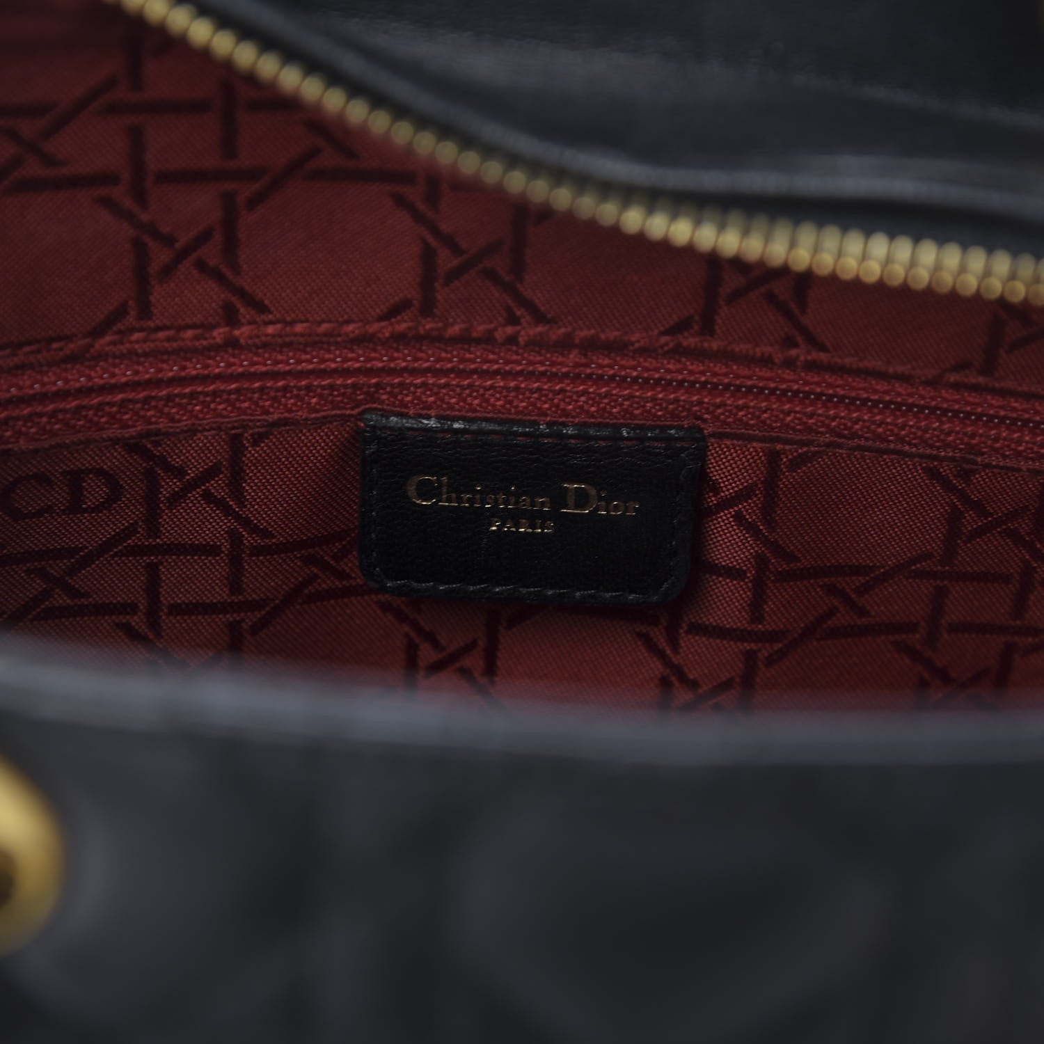 Christian Dior Lambskin Cannage Large Lady Dior Black 8 of 8