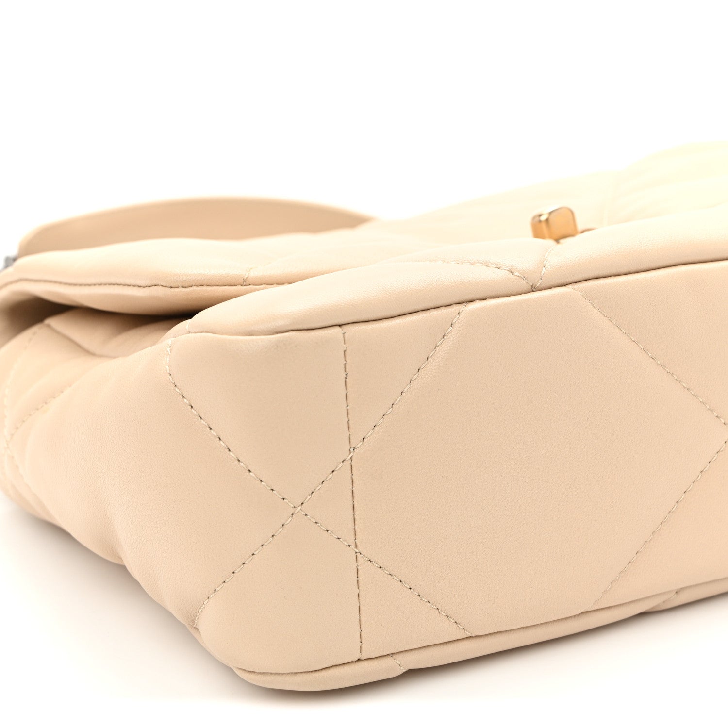 Chanel Lambskin Quilted Medium Chanel 19 Flap Beige 9 of 11